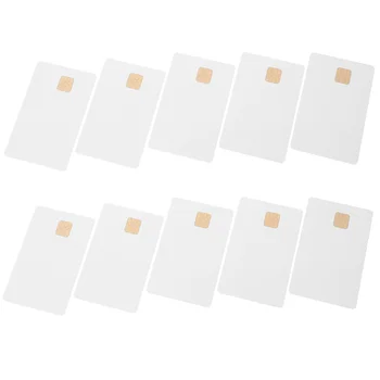10 шт. Белые чиповые карты Система контроля доступа с медной микросхемой Credit Hotel