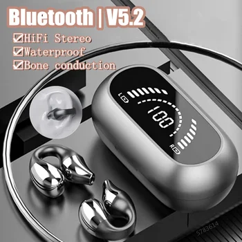 2023 Новые беспроводные наушники TWS Bluetooth 5.2, проводящие кости, Музыкальные наушники с шумоподавлением, наушники для спортивных звонков