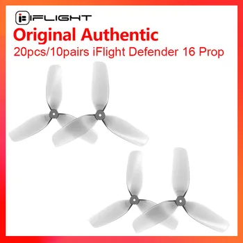 20шт/10 пар Defender 16 Prop Set 1809 1,8-дюймовый трехлопастный пропеллер для FPV
