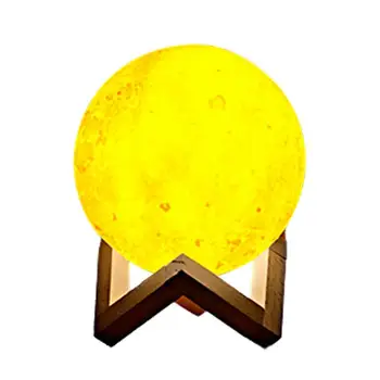 3D Лунная Лампа Moon Phase Lamp Проекционная Лампа Sunset Lamp Трехцветное Освещение Обновление Аккумулятора Большой Емкости 2 В 1 Создайте Романтическую атмосферу