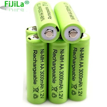 4 ~ 20 ШТ 1,2 В 3000 мАч NI MH AA аккумуляторные батареи для предварительной загрузки, перезаряжаемые NI-MH аккумуляторные батареи для перезаправки, аккумуляторы для домашних животных micrfono de la cmara