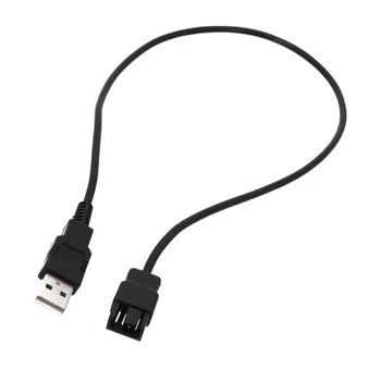 5V USB 4Pin Кабель питания вентилятора ноутбука от USB до 4Pin 3Pin разъема Шнур адаптера 30 см/50/cm100cm