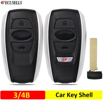 Ecusells 3/4B Remote Smart Car Key Shell Чехол для Subaru BRZ WRX STI Legacy Outback XV Crosstrek Forester Impreza