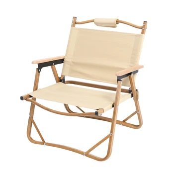 JETSHARK Оптом Открытый Портативный складной пляжный стул Деревянный Складной Походный складной стул