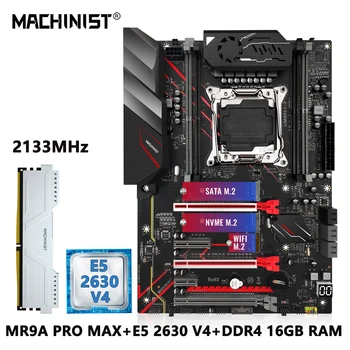 MACHINIST X99 Set Комплект материнской платы LGA 2011-3 Xeon CPU E5 2630 V4 Процессор DDR4 16 ГБ оперативной памяти usb3.0 ATX NVME M.2 MR9A PRO MAX