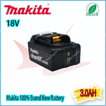 Makita Original 18V 3.0AH 5.0AH 6.0AH Аккумуляторная Батарея для Электроинструментов со Светодиодной Литий-ионной Заменой LXT BL1860B BL1860 BL1850