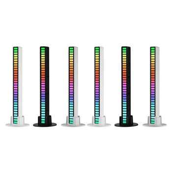 RGB светодиодная подсветка, приложение для управления звуком, Голосовая активация ритмических огней для вечеринок в баре