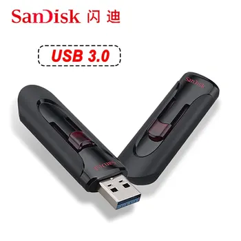 Sandisk Флешка 128 гб 64 гб 32 гб 256 гб USB Флэш-накопитель 32 64 128 16 ГБ Флеш-накопитель 3,0 USB-Накопитель с Ключевой Памятью для Телефона
