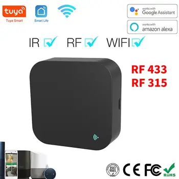 Tuya Smart RF IR Пульт дистанционного управления WiFi Умный дом для кондиционера ВСЕ телевизоры LG TV Поддержка Alexa, Google Home