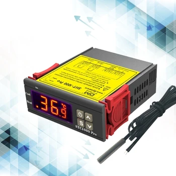 U75A Светодиодный Цифровой Термостат STC-1000 PRO Подходит для Инкубатора Регулятор температуры Терморегулятор Реле Нагрева Охлаждения
