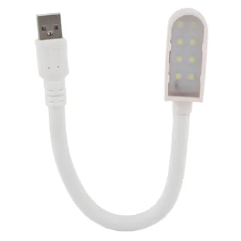 USB-ночник 9,8 дюймов, регулируемая на 360 градусов светодиодная лампа Mini USB, портативная для наружного аварийного освещения для чтения