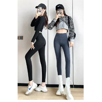 Y2K, корейские модные леггинсы, женские сексуальные Черные брюки с эффектом пуш-ап для фитнеса, женские колготки для йоги, джеггинсы, одежда
