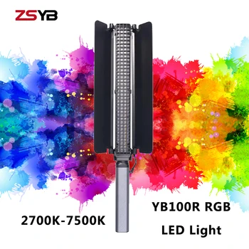 ZSYB YB100 RGB LED Lighting Photography 2700K-7500 K Полноцветный Видеосвет YB100R Для Видеосъемки В Прямом Эфире Профессиональная Лампа