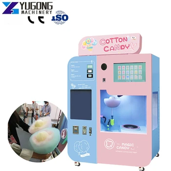 Автоматический Автомат по Продаже Сахарной Ваты YG Smart Commercial Electric Machine Для Производства Сахарной Ваты Машина Для Производства Сахарной Ваты