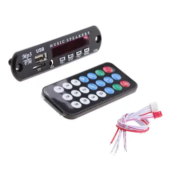 Автомобильный аудио Беспроводной Bluetooth USB FM TF AUX MP3 WMA Модуль платы декодера
