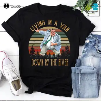 Винтажная футболка Living A Van Down By The River, Рубашка Starry Night, рубашка Matt Foleys, рубашка Saturday Night Live Xs-5Xl