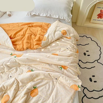 Детское Летнее Прохладное Стеганое одеяло из промытого хлопка для младенцев и малышей, одеяло для кроватки, одеяло для мальчиков, Детское одеяло, Кондиционер