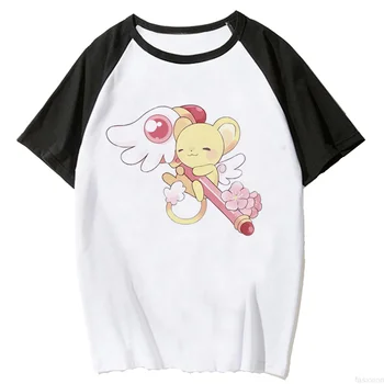 Женская футболка Cardcaptor Sakura, футболка с мангой, женская уличная одежда