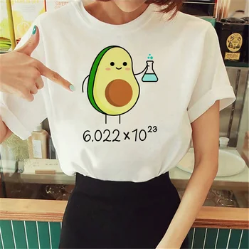 Женская футболка с авокадо, футболка с мангой, дизайнерская одежда 2000-х годов
