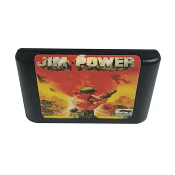 Картридж Jim Power 16-битная игровая карта MD для Sega Mega Drive для оригинальной консоли