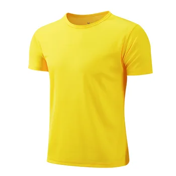 Летняя быстросохнущая футболка 2023, мужская свободная спортивная футболка, нижняя рубашка, сетчатая удобная футболка с короткими рукавами, мужская футболка