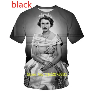 Летняя футболка бренда BIANYILONG, новая модная мужская/ женская юбилейная футболка British Queen 3d, повседневная футболка с круглым вырезом и коротким рукавом