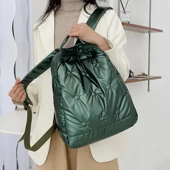 Модный пуховый рюкзак, объемные хлопковые рюкзаки, роскошная женская сумка через плечо для подростков, студенческая школьная сумка, Новый дорожный рюкзак для девочек