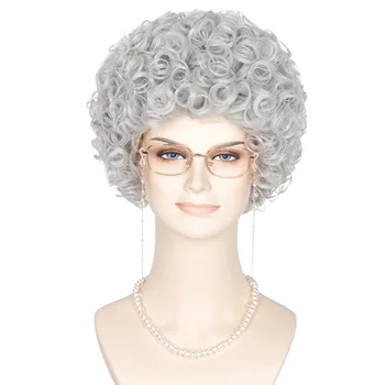 Набор для волос Miss U - идеально подходит для 100 дней учебы в школе и бабушкиных костюмов, костюма Старой леди, парика