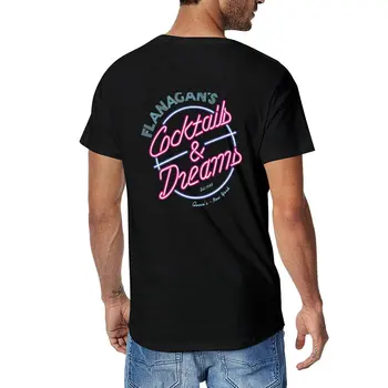 Новая футболка Flanagan's - Cocktails & Dreams, великолепная футболка, футболки, мужская летняя одежда, мужские футболки, комплект