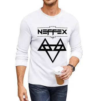 Новая черная длинная футболка с логотипом NEFFEX 2, забавная футболка, одежда в стиле хиппи, милая одежда, футболки на заказ, футболки для мужчин