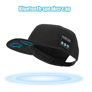 Новая шляпа с Bluetooth-динамиком Регулируемая Bluetooth-шляпа Беспроводная интеллектуальная кепка для громкой связи для спорта на открытом воздухе Бейсболка с микрофоном