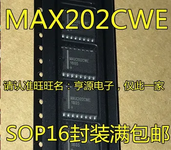 Новый Оригинальный Новый Оригинальный MAX202 MAX202CWE MAX202EWE патч широкофюзеляжный SOP16 Интерфейс драйвера микросхема приемопередатчика