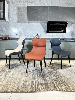 Обеденный стул home Nordic, современный минималистичный стул с подсветкой, роскошный обеденный стол и стул в ресторане отеля, чистый макияж знаменитостей