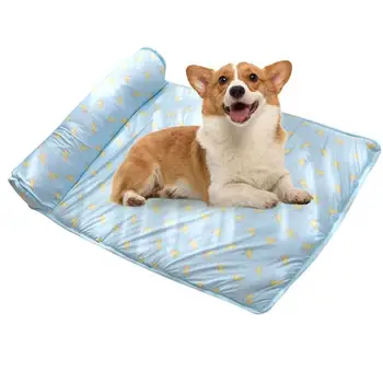 Охлаждающий коврик для домашних животных Матрас для сна Icy Cool С охлаждающим одеялом Летний охлаждающий коврик для сна для домашних животных Дышащий и мягкий для кошек И