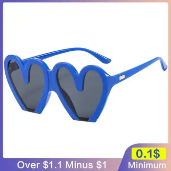 Очки, Солнцезащитные очки с забавным сердечком, Цвет Европейской и американской моды, Винтажные Пляжные Солнцезащитные очки, Индивидуальные Солнцезащитные очки Uv400