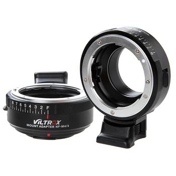 Переходное кольцо для объектива Viltrox NF-M4/3 с 8-ступенчатой диафрагмой для объектива Nikon G F AI S D к камере M4/3 Olympus Panosonic BMPCC