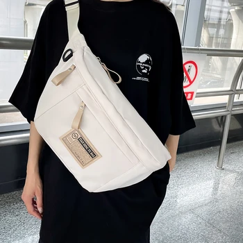 Повседневная женская сумка на пояс, уличная поясная сумка в стиле хип-хоп, модные нейлоновые сумки через плечо, женская поясная сумка большой емкости, новая поясная сумка