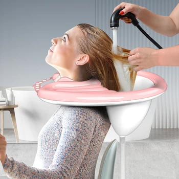 Портативный надувной лоток для мытья волос Чаша для шампуня Мытье Стрижка волос без салонного кресла для беременной женщины с ограниченными возможностями Ребенка