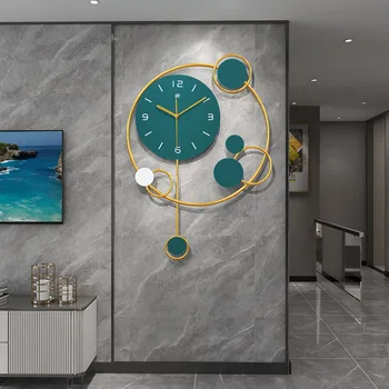 Роскошные настенные часы Nordic light в гостиной, современные минималистичные часы, индивидуальность, креативный художник, украшение дома, настенные часы, настенные часы