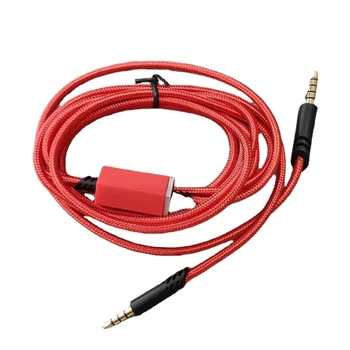 Сменный кабель E5BA для наушников A10 A40, кабель для наушников 3,5 мм, кабель Aux с чистым звуком, Скользящая кнопка отключения звука
