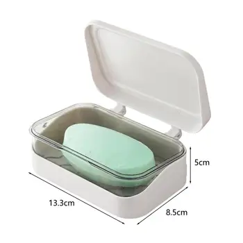 Современная мыльница из водонепроницаемого полипропиленового контейнера для мыла, Герметичная коробка для держателя мыльницы