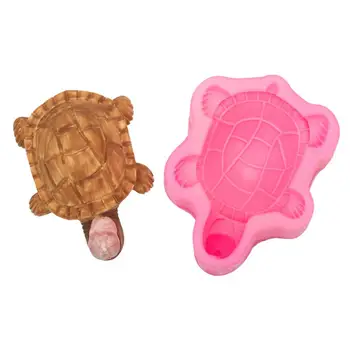Форма для выпечки в виде черепахи Гибкая силиконовая форма для выпечки в виде черепахи Форма для мыла из смолы в виде черепахи для ароматерапевтических свечей 