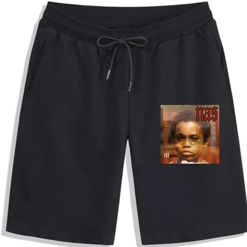 Шорты Nas Illmatic, классические шорты в стиле хип-хоп, шорты в стиле рэп Нью-Йорк, винтажные мужские шорты в стиле харадзюку, новые шорты в стиле хип-хоп